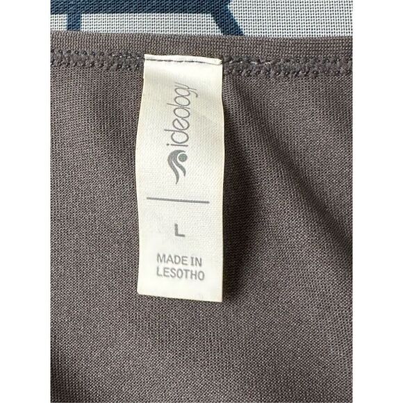 Ideology Women’s Deep Charcoal Perforated Crewneck T-Shirt Size Large - Picture 7 of 14